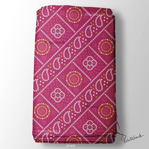 Bandhani Digital Printed fabric supplier