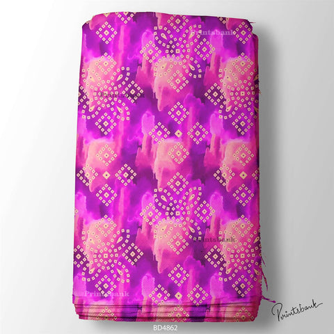 Wholesale Bandhani Printed Fabric in Surat