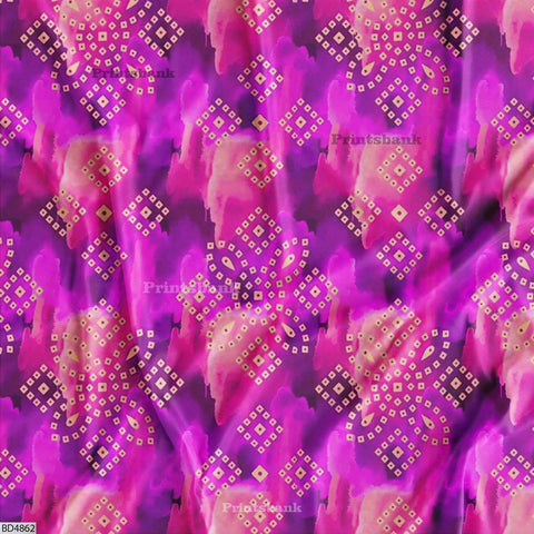 Wholesale Bandhani Printed Fabric in Surat