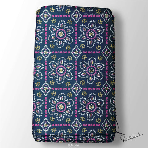 Wholesale Bandhani Printed Fabric in Surat