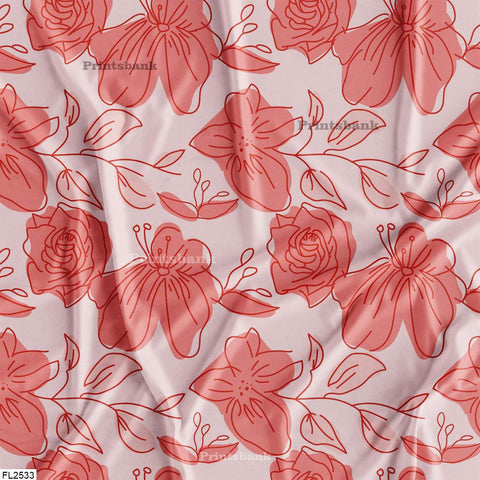 Floral Wholesale Digital Printed Fabric