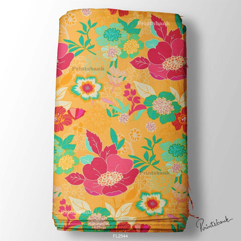 Floral Wholesale Digital Printed Fabric