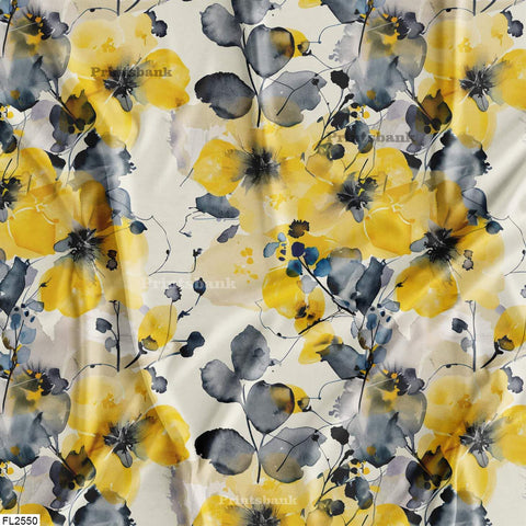 Floral Wholesale Digital Printed Fabric for Dress