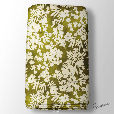 Floral Wholesale Digital Printed Fabric for Dress