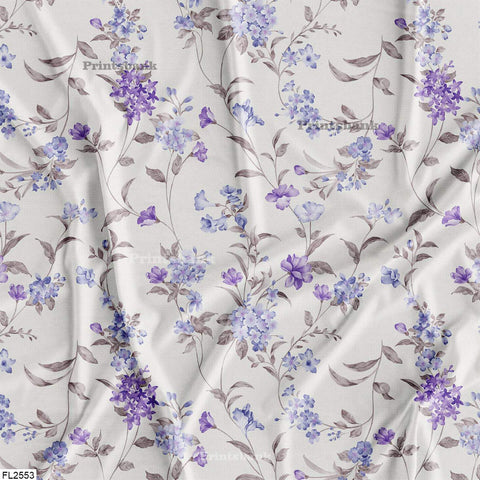 Floral Wholesale Digital Printed Fabric for Dress