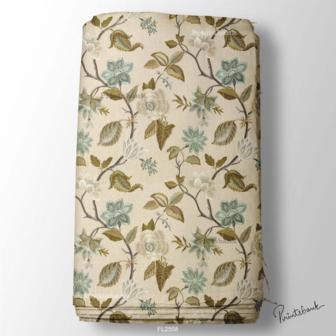 Floral Wholesale Digital Printed Fabric for Dress