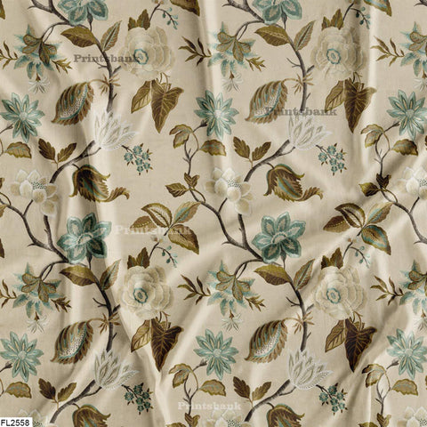 Floral Wholesale Digital Printed Fabric for Dress