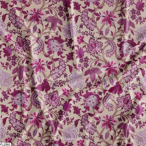 Floral Wholesale Digital Printed Fabric for Dress