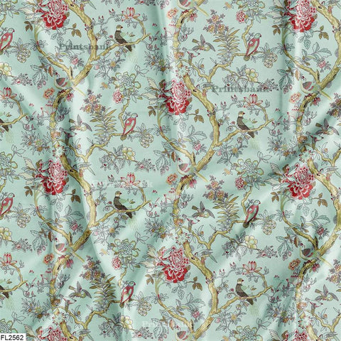 Floral Wholesale Digital Printed Fabric for Dress