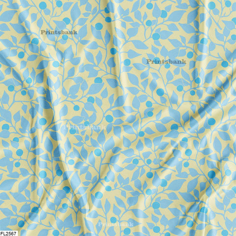 Floral Wholesale Digital Printed Fabric for Dress