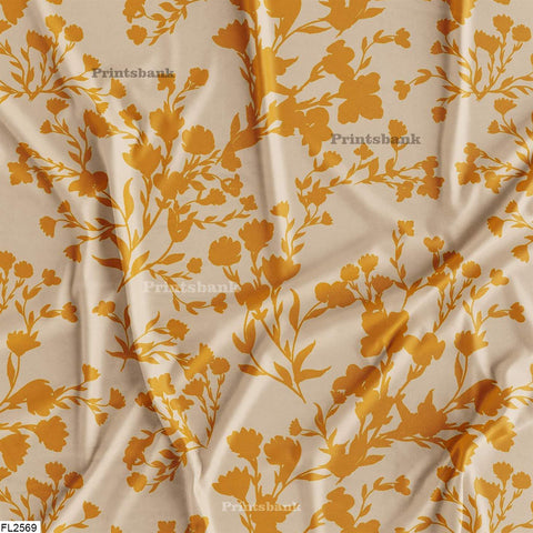 Floral Wholesale Digital Printed Fabric for Dress
