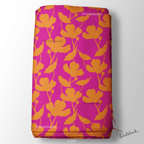 Floral Wholesale Digital Printed Fabric for Dress