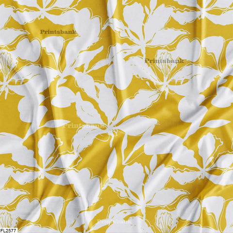 Floral Wholesale Digital Printed Fabric for Dress