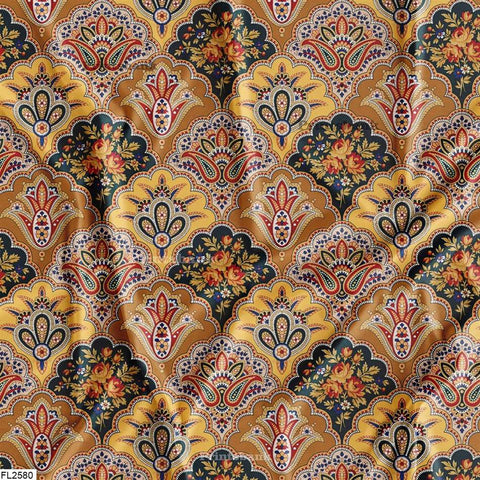 Floral Wholesale Digital Printed Fabric for Dress & Cloth