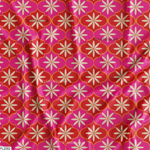 Floral Wholesale Digital Printed Fabric for Dress & Cloth