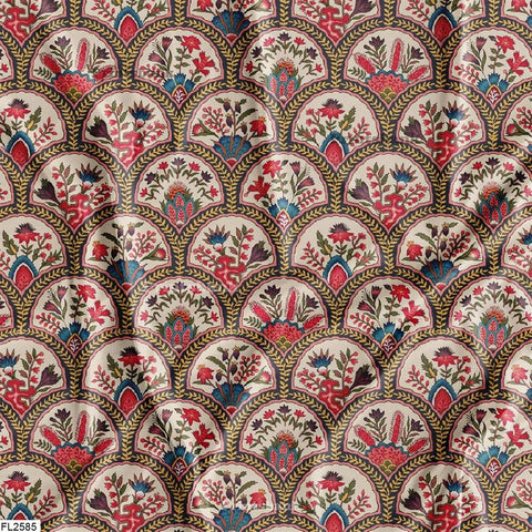 Floral Wholesale Digital Printed Fabric for Dress & Cloth