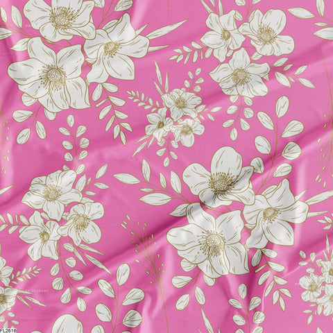 Floral Wholesale Digital Printed Fabric for Dress & Cloth