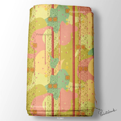 Floral Wholesale Digital Printed Fabric for Dress & Cloth