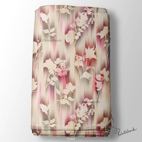 Floral Wholesale Digital Printed Fabric for Dress & Cloth