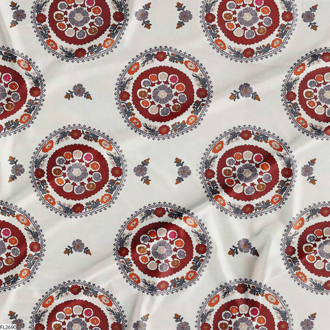 Floral Wholesale Digital Printed Fabric for Dress & Cloth