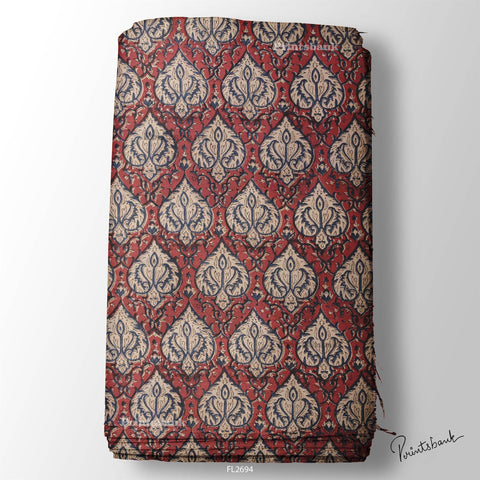 Floral Wholesale Digital Printed Fabric for Dress & Cloth