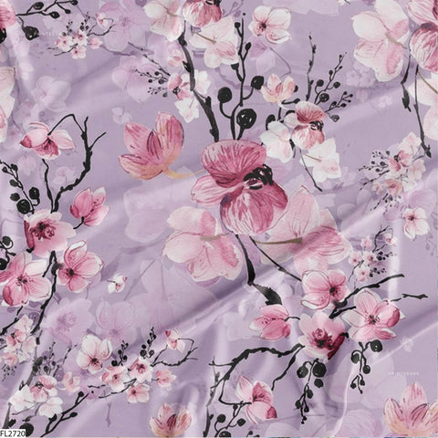 Floral Wholesale Digital Printed Fabric for Dress & Cloth