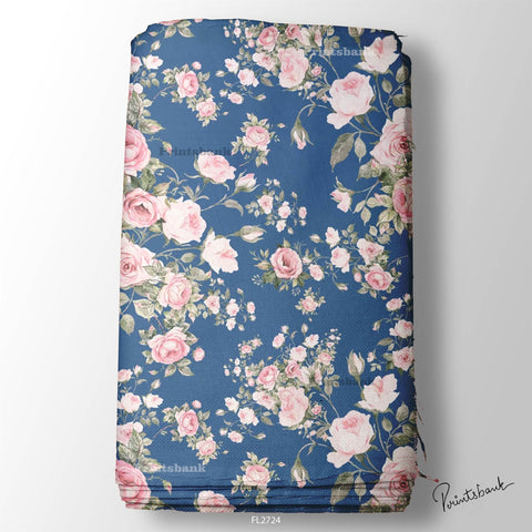 Floral Wholesale Digital Printed Fabric for Dress & Cloth