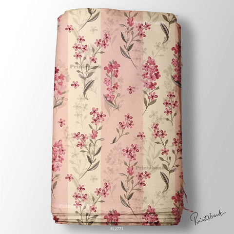 Floral Wholesale Digital Printed Fabric for Dress & Cloth