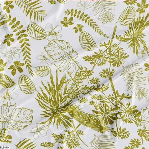 Floral Wholesale Digital Printed Fabric for Dress & Cloth