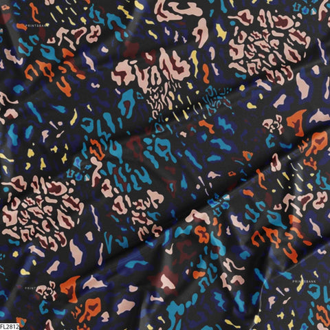 Floral Wholesale Digital Printed Fabric for Dress & Cloth