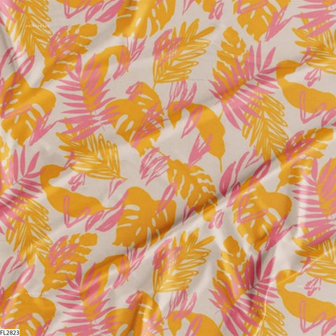 Floral Wholesale Digital Printed Fabric for Dress & Cloth