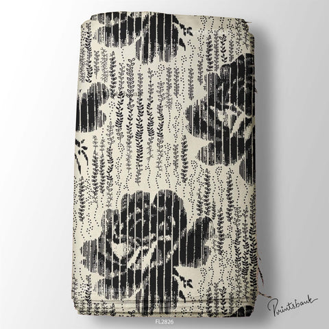 Floral Wholesale Digital Printed Fabric for Dress & Cloth