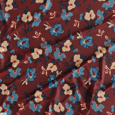 Floral Wholesale Digital Printed Fabric for Dress & Cloth