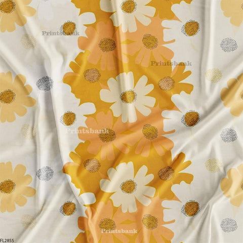 Floral Wholesale Digital Printed Fabric for Dress & Cloth
