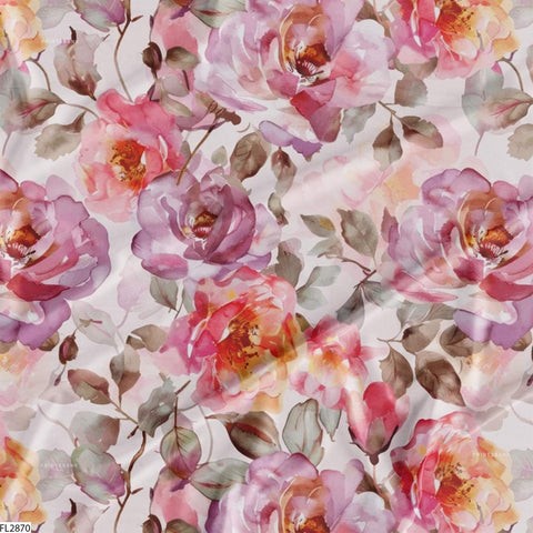Floral Wholesale Digital Printed Fabric for Dress & Cloth