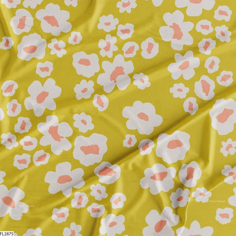 Floral Wholesale Digital Printed Fabric for Dress & Cloth