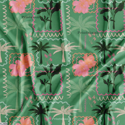 Floral Digital Printed Fabric Manufacture in Surat