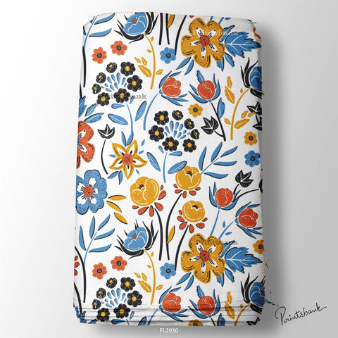 Floral Digital Printed Fabric Manufacture
