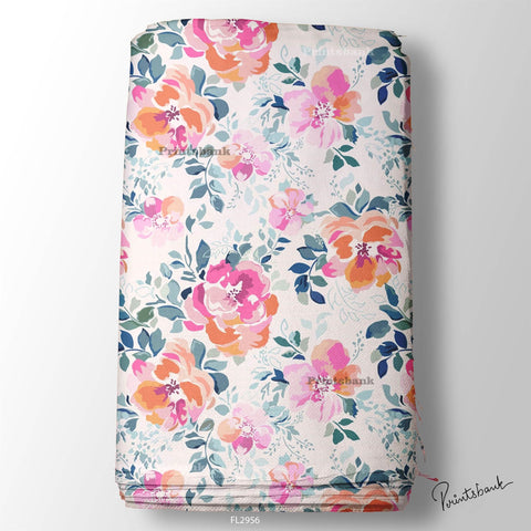 Floral Digital Printed Fabric Manufacture