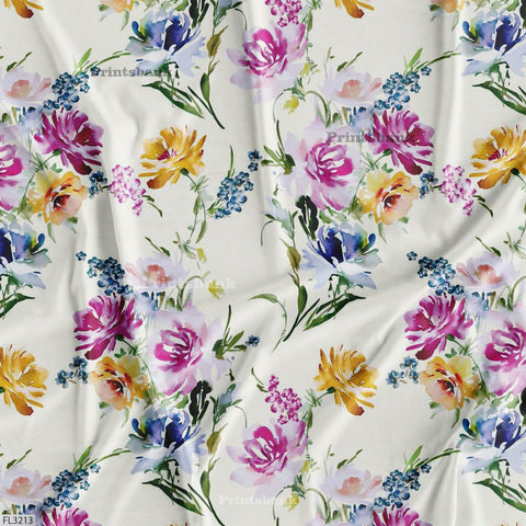 Wholesale Floral Printed Fabric in Surat