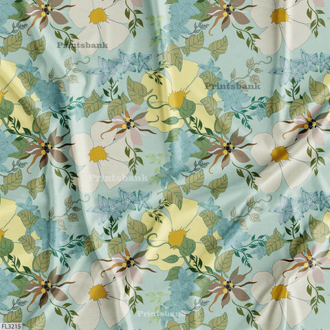 Wholesale Floral Printed Fabric in Surat