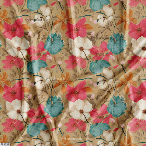 Floral Digital Printed Fabric Manufacturer