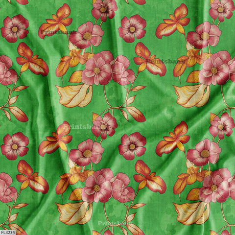Floral Digital Printed Fabric Manufacturer