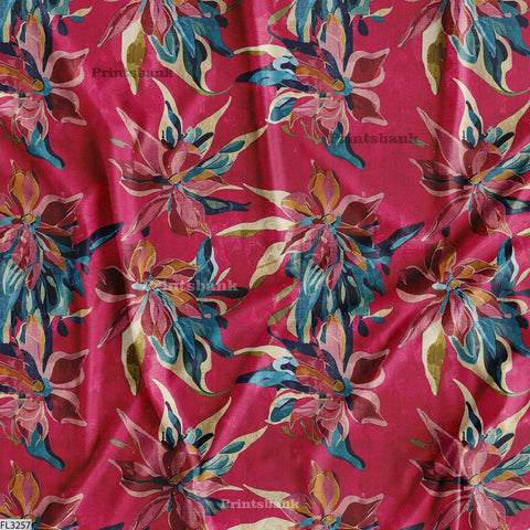 Wholesale Floral Printed Fabric in Surat