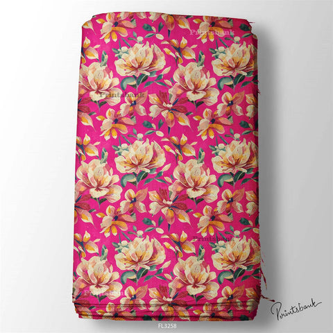 Wholesale Floral Printed Fabric in Surat