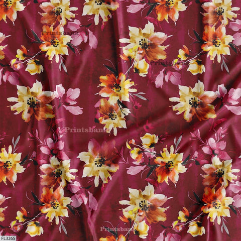 Floral Digital Printed Fabric Manufacturer