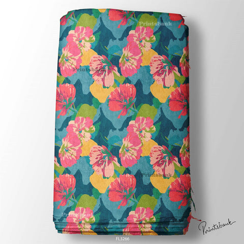 Floral Digital Printed Fabric Manufacturer