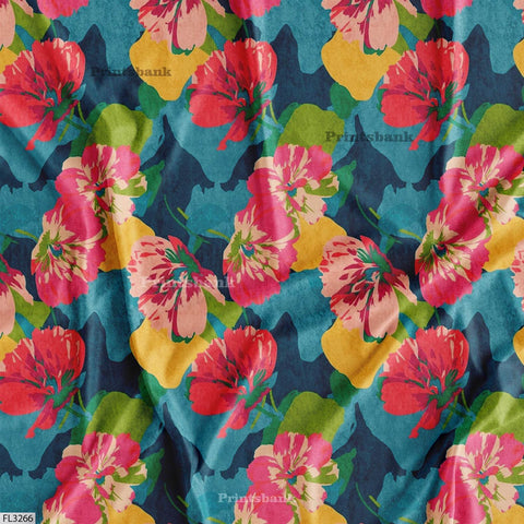 Floral Digital Printed Fabric Manufacturer