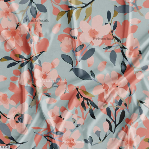 Floral Digital Printed Fabric Manufacturer