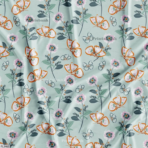 Wholesale Floral Printed Fabric in Surat